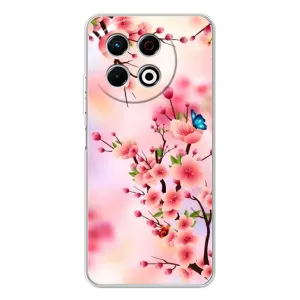 Чохол з картинкою Сакури на TECNO Spark 30 Pro (Метелики на сакурі)