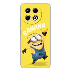 Мультяшний принт на Чохол для ТЕКНО Спарк 30 Про. (Banana)