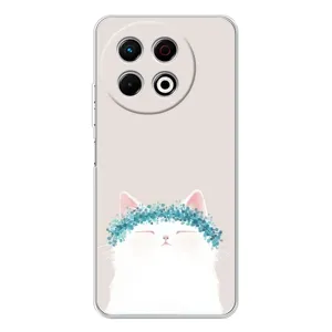 Чехол на тематику: Коты для TECNO Spark 30 Pro (Белый котик)