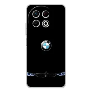 Силиконовый бампер с картинкой машины на TECNO Spark 30 Pro (Черный BMW)