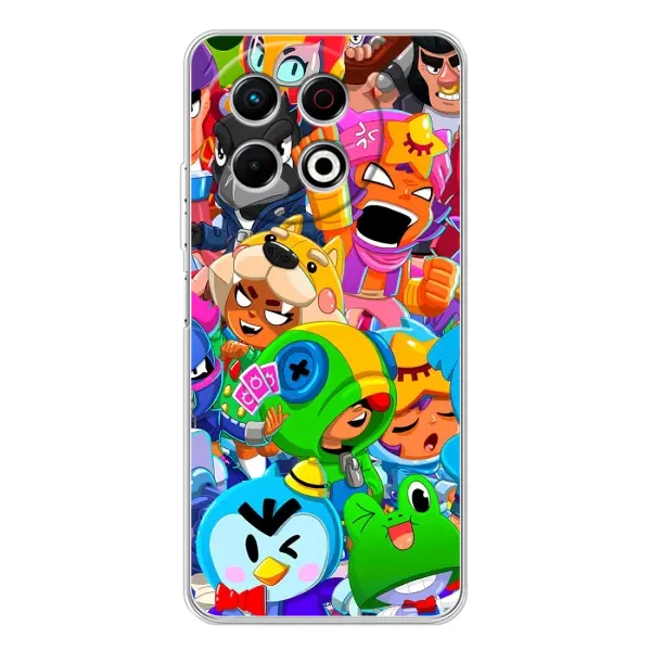Чехол с рисунком «Brawl-Stars» для TECNO Spark 30 Pro Чехол с рисунком «Brawl-Stars» для TECNO Spark 30 Pro