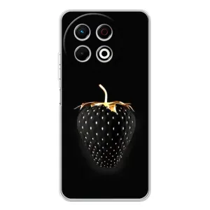 Чехол с изображением вкусной еды для TECNO Spark 30 Pro (Чёрная клубника)