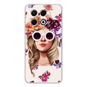 Чехол с картинкой Модные Девчонки TECNO Spark 30 Pro (Девушка в очках)