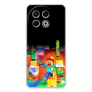 Чохли для TECNO Spark 30 Pro (Персонажі МайнКрафт) (Герой Майнкрафт)