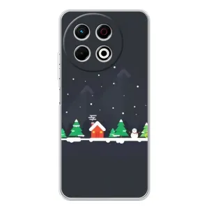 Силіконовий бампер на різдво для TECNO Spark 30 Pro (Місто зимове)