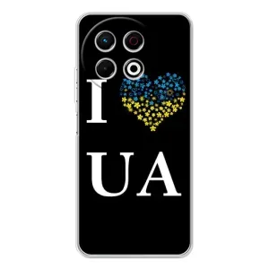 Силиконовый Чехол на TECNO Spark 30 Pro (Я-Украина) (I Love UA)