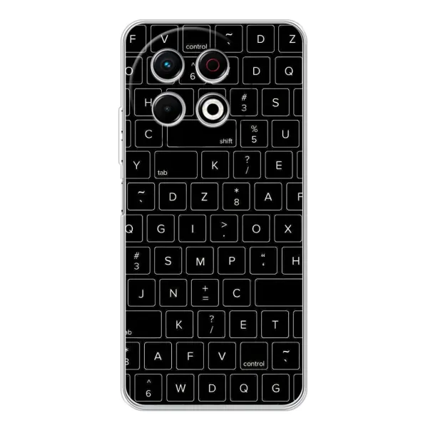 Чехол с рисунком «Клавиатура» для TECNO Spark 30 Pro Чехол с рисунком «Клавиатура» для TECNO Spark 30 Pro