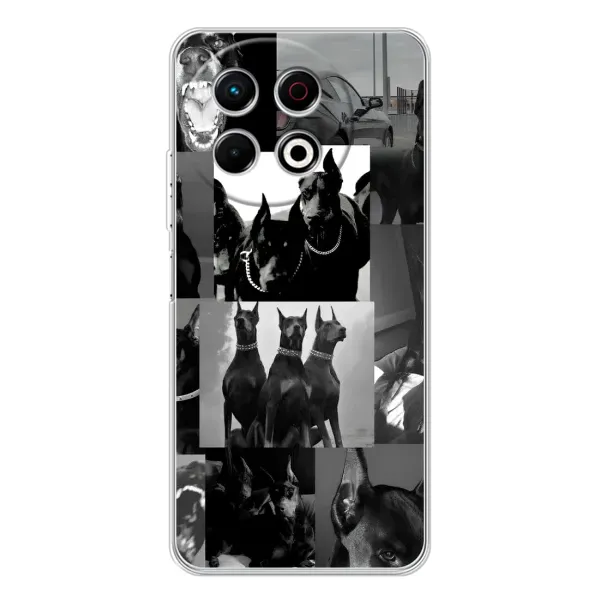 Чехол с рисунком «Коллаж Доберман» для TECNO Spark 30 Pro Чехол с рисунком «Коллаж Доберман» для TECNO Spark 30 Pro