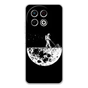 Силиконовый Чехол с принтом "Космонавты" на TECNO Spark 30 Pro (Космонавт)