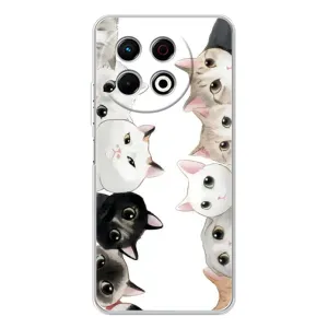 Силиконовый чехол с котиком для TECNO Spark 30 Pro (Коты)