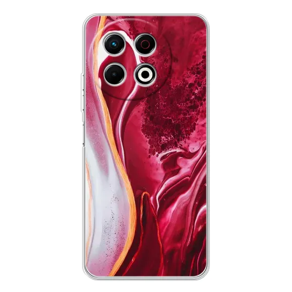 Чехол с рисунком «Красный мрамор» для TECNO Spark 30 Pro Чехол с рисунком «Красный мрамор» для TECNO Spark 30 Pro