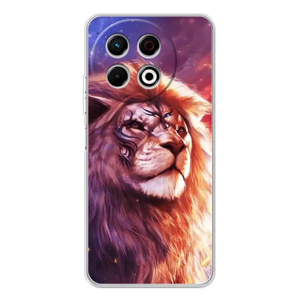 Чехол с рисунком «Красочный ЛЕВ» для TECNO Spark 30 Pro Чехол с рисунком «Красочный ЛЕВ» для TECNO Spark 30 Pro
