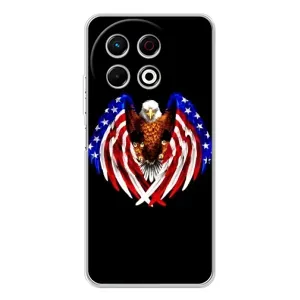Чохол Прапор USA для TECNO Spark 30 Pro (Крила США)