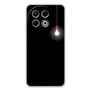Чохол з картинками на чорному фоні для TECNO Spark 30 Pro (Лампочка)