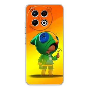 Чохол Бравл Старс для TECNO Spark 30 Pro (LEON в кофті)