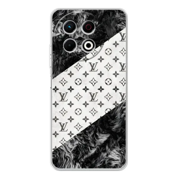 Чехол с рисунком «LV на белом» для TECNO Spark 30 Pro Чехол с рисунком «LV на белом» для TECNO Spark 30 Pro