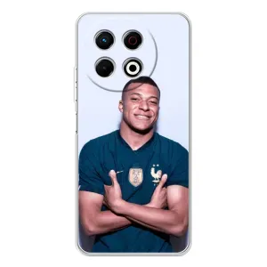 Чехол (TPU) с Футболистом на TECNO Spark 30 Pro (Мбаппешичка)