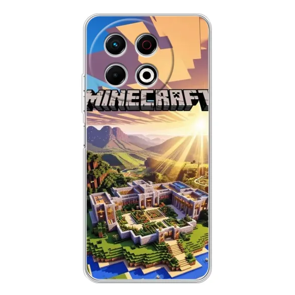Чехол с рисунком «MINECRAFT» для TECNO Spark 30 Pro