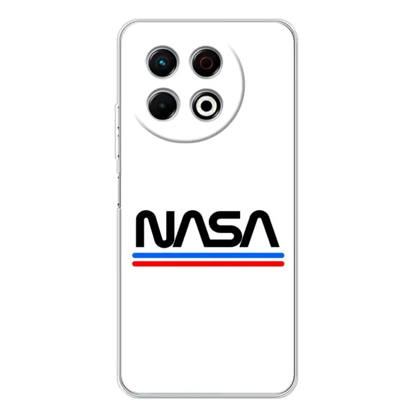Чехол с рисунком «NASA на белом фоне» для TECNO Spark 30 Pro Чехол с рисунком «NASA на белом фоне» для TECNO Spark 30 Pro