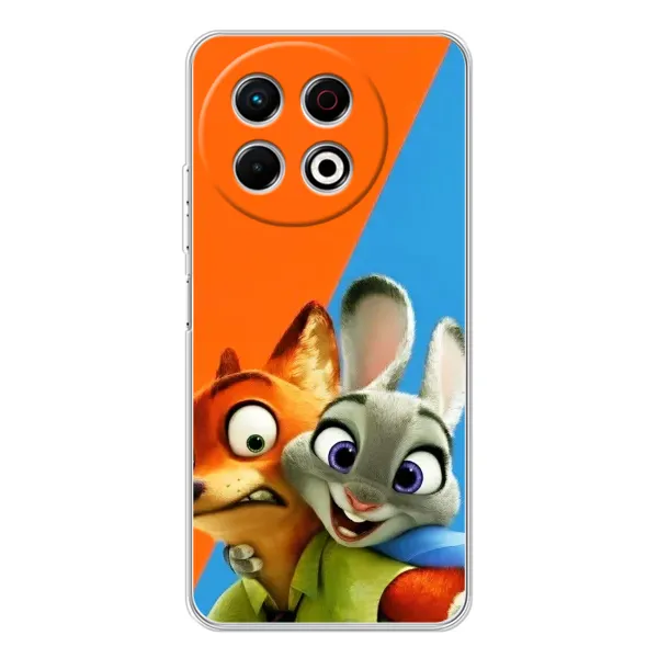 Чехол с рисунком «Ник и Хопс» для TECNO Spark 30 Pro Чехол с рисунком «Ник и Хопс» для TECNO Spark 30 Pro