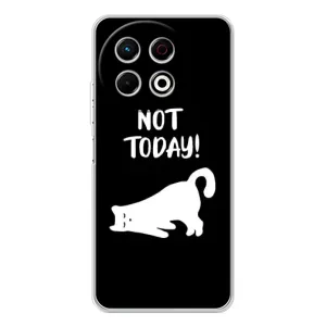 Бампер с изображением Котиков для ТЕКНО Спарк 30 Про (Not Today)