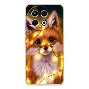 Чохол з Лисичкою для TECNO Spark 30 Pro (Новорічне лисеня)