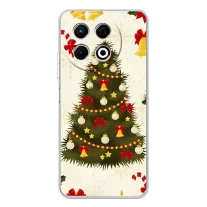 Чехол Новогодняя Елка на TECNO Spark 30 Pro (Новогодний принт)