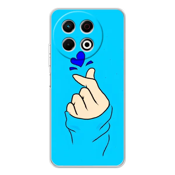 Чехол с рисунком «Сердце на синем» для TECNO Spark 30 Pro Чехол с рисунком «Сердце на синем» для TECNO Spark 30 Pro