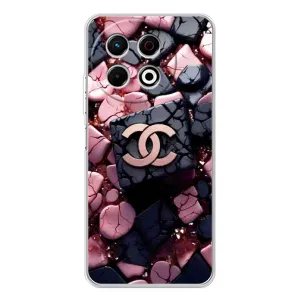 Чехол (Dior, Prada, YSL, Chanel) для TECNO Spark 30 Pro (Шанель)