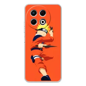Чехлы с принтом Наруто на TECNO Spark 30 Pro (Силуэт Наруто)