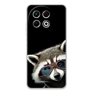 Силиконовый Чехол с Енотами на TECNO Spark 30 Pro (Стильный Енот)