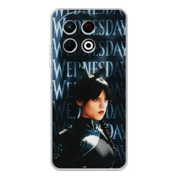 Чехол с рисунком «Уэнздей с ушками» для TECNO Spark 30 Pro Чехол с рисунком «Уэнздей с ушками» для TECNO Spark 30 Pro