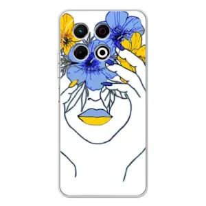Чохол на TECNO Spark 30 Pro (Український дизайн) (Українка на всю голову)