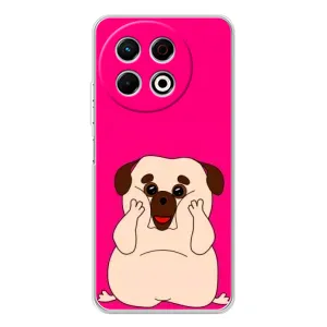 Чохол (ТПУ) Милі песики для TECNO Spark 30 Pro (Веселий Мопсік)