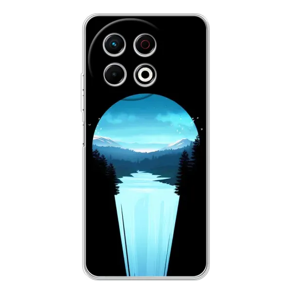 Чехол с рисунком «Синий Водопад» для TECNO Spark 30 Pro Чехол с рисунком «Синий Водопад» для TECNO Spark 30 Pro