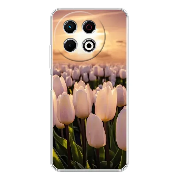 Чехол с рисунком «Закат с цветами» для TECNO Spark 30 Pro Чехол с рисунком «Закат с цветами» для TECNO Spark 30 Pro