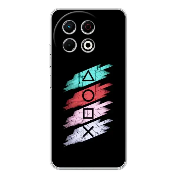Чехол с рисунком «Значки Sony» для TECNO Spark 30 Pro Чехол с рисунком «Значки Sony» для TECNO Spark 30 Pro