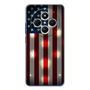 Чехол Флаг USA для Tecno Spark 30 (Флаг США 2)