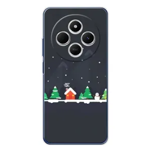 Силіконовий бампер на різдво для Tecno Spark 30 (Місто зимове)