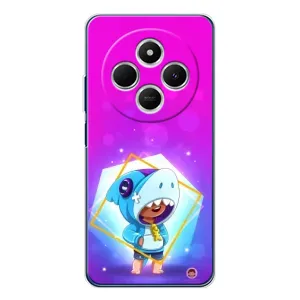 Чехол Бравл Старс для Tecno Spark 30 (Леон в костюме Акулы)