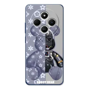 Силиконовый чехол для Tecno Spark 30 (Медведь Louis Vuitton)