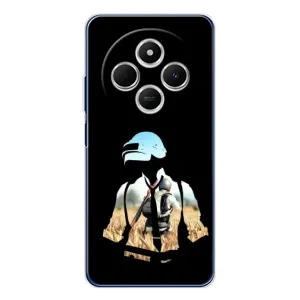 Силиконовый чехол с картинкой "Герой Pubg" на Tecno Spark 30 (Пубг мен)