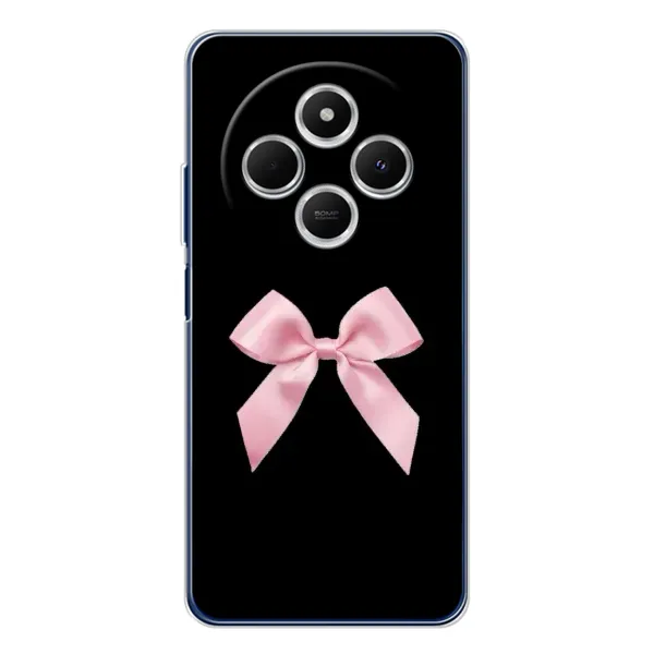 Чехол с рисунком «Бант на черном» для TECNO Spark 30C