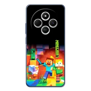 Чехлы для Tecno Spark 30C (Персонажи Майн Крафт) (Герой Майнкрафт)