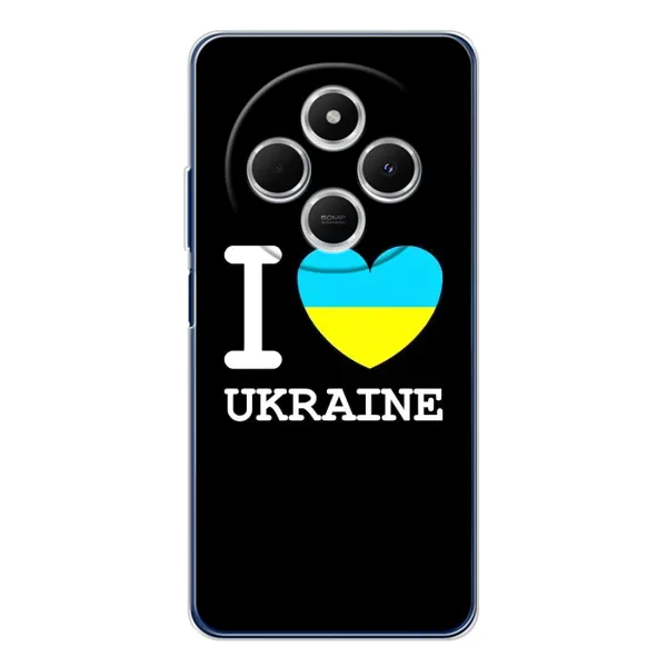 Чехол с рисунком «I Love Ukraine» для TECNO Spark 30C Чехол с рисунком «I Love Ukraine» для TECNO Spark 30C
