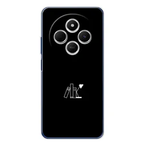 Чохол з картинками на чорному фоні для Tecno Spark 30C (Книжки)