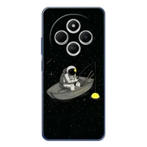 Силіконовый Чохол з принтом "Космонавти" на Tecno Spark 30C (Космонавт на рибалці)