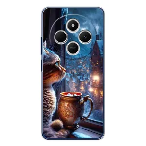 Чехлы на Новый Год Tecno Spark 30C (Кот новогодний)