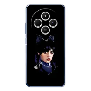 Чохол з картинкою Венсдей на Tecno Spark 30C (Мила Венсдей)