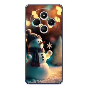 Чехлы на Новый Год Tecno Spark 30C (Снеговик праздничный)